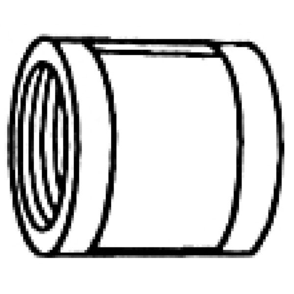 0.375 In. X 0.375 In. Galvanized Coupling